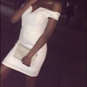 White off the shoulder dress